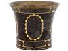 ANTIQUE PERSIAN STEEL SILVER AND GOLD INLAID HOOKAH CUP PIC-1