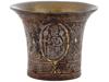 ANTIQUE PERSIAN STEEL SILVER AND GOLD INLAID HOOKAH CUP PIC-3