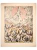 RELIGIOUS ENGLISH COLORED PRINT BY WILLIAM BLAKE PIC-0