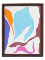 ABSTRACT AMERICAN COLOR LITHOGRAPH BY RAY PARKER