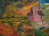 ATTR TO RAM KUMAR INDIAN ABSTRACT ACRYLIC PAINTING 2009 PIC-1