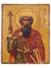 RUSSIAN 84 SILVER AND ENAMEL ICON OF SAINT VLADIMIR PIC-9