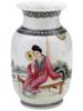 ANTIQUE CHINESE QING DYNASTY LADY PORCELAIN VASE PIC-4