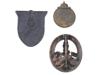 GROUP OF WWII NAZI GERMAN MILITARY SHIELDS BADGES PIC-2