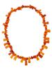 VINTAGE MIXED NATURAL AMBER BEADED NECKLACE PIC-1