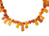 VINTAGE MIXED NATURAL AMBER BEADED NECKLACE PIC-2