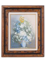 AMERICAN FLOWER STILL LIFE PAINTING BY R. CAMPTON