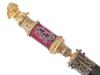 RUSSIAN GILT SILVER ENAMEL AND JADE LETTER OPENER PIC-4