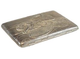 ANTIQUE IMPERIAL RUSSIAN SILVER CIGARETTE CASE