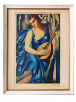 TAMARA DE LEMPICKA SIGNED ETCHING AQUATINT PRINT