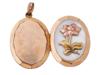 VINTAGE GOLD PLATED LOCKET PENDANTS AND PIN BROOCH PIC-5