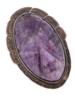 VINTAGE MEXICAN STERLING SILVER AMETHYST BROOCHES PIC-5