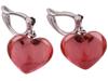 BACCARAT BABY COEUR TOURMALINE HEART CLIP ON EARRINGS PIC-0