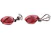 BACCARAT BABY COEUR TOURMALINE HEART CLIP ON EARRINGS PIC-2