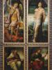 16TH C SPANISH RENAISSANCE OIL PAINTINGS OF SAINTS PIC-1