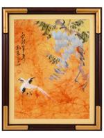 CHINESE  WATERCOLOR PAINTING ON SILK AFTER MITSUOKI