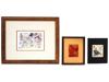 GROUP OF 3 ART PRINTS AFTER KANDINSKY AND CHAGALL PIC-0