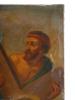 18TH CONTINENTAL OIL PAINTING CHRIST CARRYING THE CROSS PIC-3