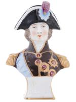 ANTIQUE GERMAN PORCELAIN BUST OF ADMIRAL LORD NELSON