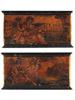 ANTIQUE 1700S HAND CARVED ALLEGORICAL WOODEN PANELS PIC-0
