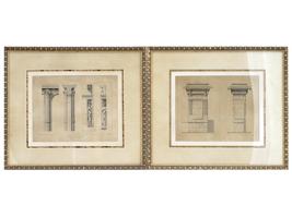 BOMBAY COMPANY ARCHITECTURAL PRINTS AFTER ROUYER