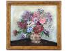 MID CENT AMERICAN FLOWER STILL LIFE OIL PAINTING PIC-0