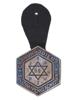 PAIR OF WWII WARSAW JEWISH GHETTO POLICE BADGES PIC-2