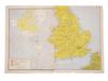 RARE WWII GERMAN ILLUSTRATION FOLDING MAP OF ENGLAND PIC-4