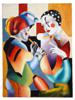 ELLI MILAN OIL ON CANVAS HARLEQUIN PAINTING 1998 PIC-0