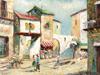 MIDCENT ITALIAN STREET VIEW OIL PAINTING BY VOILIA PIC-1