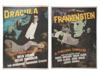 1931 DRACULA AND FRANKENSTEIN COLOR MOVIE POSTERS PIC-0