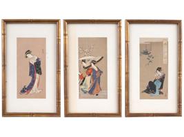 JAPANESE EDO BEAUTY WOODBLOCKS KATSUKAWA SHUNSHO