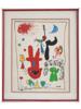 ABSTRACT SPANISH COLOR LITHOGRAPH BY JOAN MIRO PIC-0