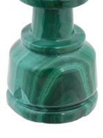 RUSSIAN HAND CARVED MALACHITE AND AGATE CHESS SET