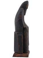 ANTIQUE HAND CARVED WOODEN ST. NEEL FIGURE