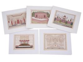 ANTIQUE INDIAN COMPANY SCHOOL WATERCOLOR PAINTINGS