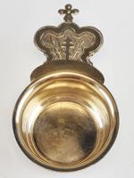 19TH C RUSSIAN GILT SILVER KOVSH BY OVCHINNIKOV