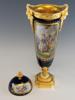 19TH C FRENCH SEVRES PORCELAIN GILT BRONZE URN PIC-4