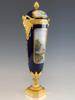 19TH C FRENCH SEVRES PORCELAIN GILT BRONZE URN PIC-2