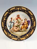 ANTIQUE 19TH C ROYAL VIENNA CABINET PORCELAIN PLATE