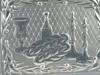 JUDAICA STERLING SILVER BAS RELIEF CHALLAH BOARD PIC-1