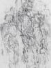 ATTR TO ALBERTO GIACOMETTI STUDY CHARCOAL PAINTING PIC-1