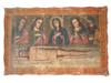 ANTIQUE RUSSIAN ORTHODOX HAND PAINTED PLASCHANITSA PIC-0