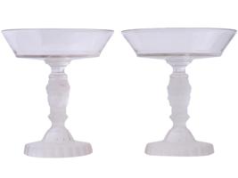 GEORGE DUNCAN SONS MANNER PRESSED GLASS COMPOTE SET