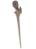 FIGURAL PORTRAIT PATINATED BRONZE LETTER OPENER MARKED PIC-1