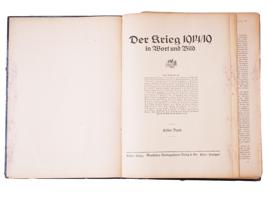 WWI GERMAN BOOK DER KRIEG IN WORT UND BILD VOL 1