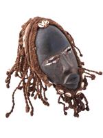 AFRICAN DAN PEOPLE MANDE CARVED WOOD TRIBAL MASK