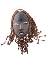 AFRICAN DAN PEOPLE MANDE CARVED WOOD TRIBAL MASK