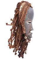 AFRICAN DAN PEOPLE MANDE CARVED WOOD TRIBAL MASK