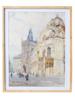 OLD PRAGUE WATERCOLOR PAINTING BY VACLAV JANSA PIC-0